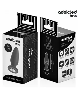 Addicted Toys Anal Plug mit Juwel - Größe S 8,8 cm