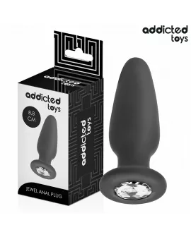 Addicted Toys Anal Plug mit Juwel - Größe S 8,8 cm