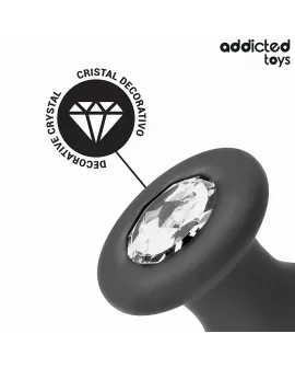 Addicted Toys Anal Plug mit Juwel - Größe S 8,8 cm