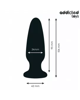 Addicted Toys - Anal Plug mit Juwel Größe M 10,4 cm