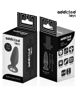 Addicted Toys - Anal Plug mit Juwel Größe M 10,4 cm