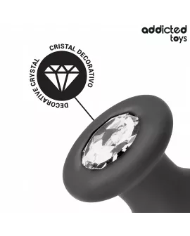 Addicted Toys - Anal Plug mit Juwel Größe M 10,4 cm