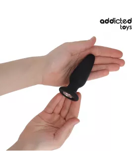 Addicted Toys - Anal Plug mit Juwel Größe M 10,4 cm