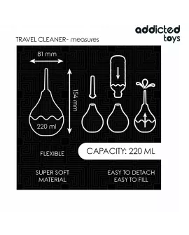 Addicted Toys - Reise-Analreiniger Größe L 220 ml