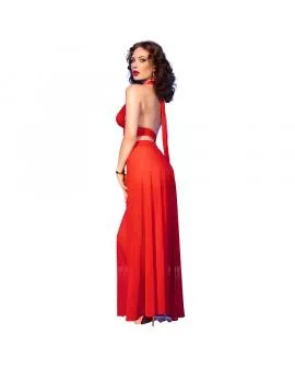 CHILIROSE - CR 4857 ROTES TOP- UND HOSENSET,