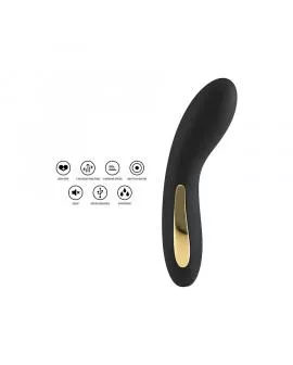 TOYJOY - SCHWARZER VIBRATOR MIT LEUCHTENDEM LICHT
