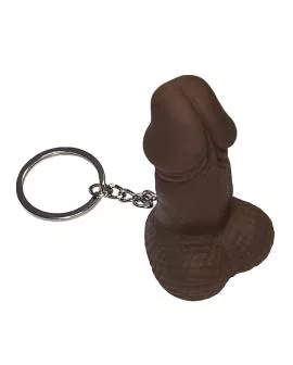 DIABLO PICANTE - Penis Schlüsselanhänger Pfeife Mulattefarbe
