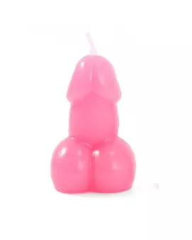 Diablo Picante - Penisförmige Kerze in Fuchsia