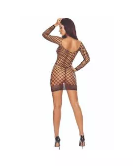 PASSION - BS108 Schwarzer Gitter-Bodystocking