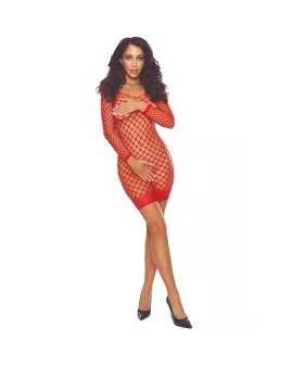 PASSION - BS108 Body-Stocking Gitter Rot