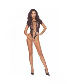 PASSION  - BS112 SCHWARZER SPITZEN-Bodystocking
