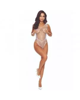 PASSION - BS114 WEISSER GITTER-BODYSTOCKING