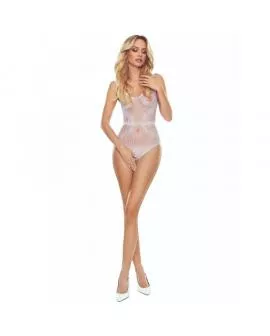 PASSION - BS115 WEISSER GITTER-BODYSTOCKING