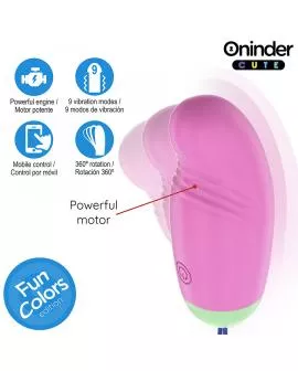 ONINDER CUTE - LOVE PLEASURE VIBRO-ROTIERENDES EI 360° SILIKON - KOSTENLOSE WELTWEITE APP