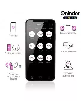 ONINDER CUTE - LOVE PLEASURE VIBRO-ROTIERENDES EI 360° SILIKON - KOSTENLOSE WELTWEITE APP