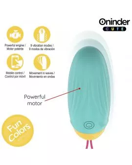 ONINDER CUTE - LOVE PLEASURE VIBRO-ROTIERENDES SILIKON-EDELSTEIN-EI - KOSTENLOSE WELTWEITE APP