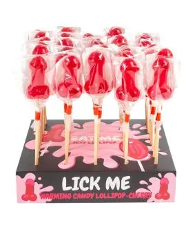 SECRETPLAY - Cherry Candy Penis Lollipop Wärmeeffekt (40 St.)