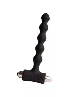 Rocks-Off Petite Sensations Pearls-Analplug Vibrator Schwarz
