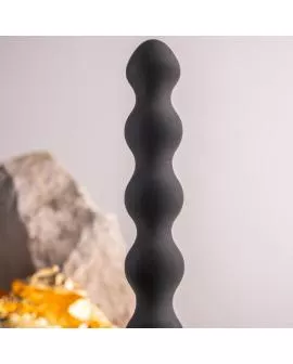 Rocks-Off Petite Sensations Pearls-Analplug Vibrator Schwarz