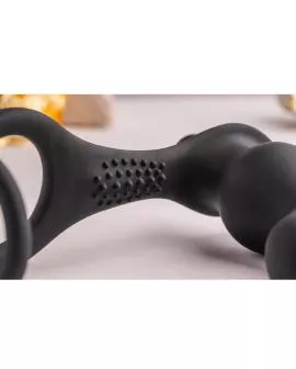 Rocks-Off Ro-Zen Rro Anal Plug mit Vibrierendem Penisring - Schwarz