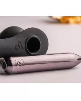 Rocks-Off Ro-Zen Rro Anal Plug mit Vibrierendem Penisring - Schwarz