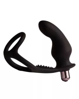 Rocks-Off Ro-Zen Rro Anal Plug mit Vibrierendem Penisring - Schwarz