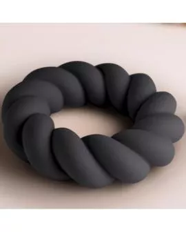 ROCKS-OFF - TWIST SCHWARZER SILIKON-MASTURBATORRING