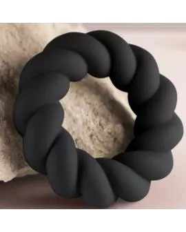 ROCKS-OFF - TWIST SCHWARZER SILIKON-MASTURBATORRING