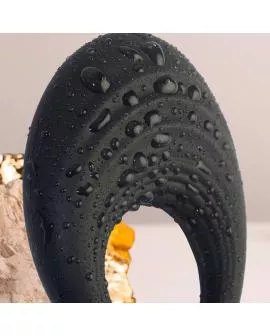 Rocks-Off Spire - Schwarzer vibrierender Penisring