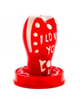 CONDOMERIE - HANDBEMALTE NEUHEITSKONDOME HERZ - ICH LIEBE DICH MODELL 1
