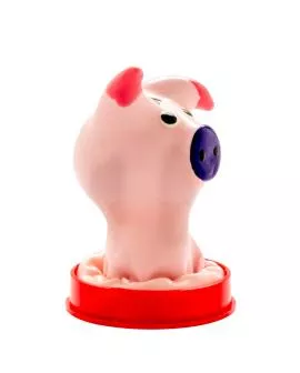 Condomerie - Handbemalte Neuheitskondome Schweinekopf