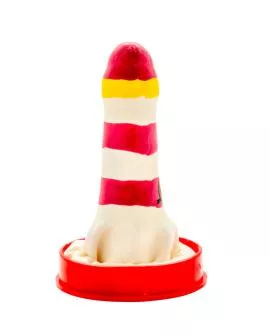 Condomerie - Handbemalte Neuheitskondome Leuchtturm