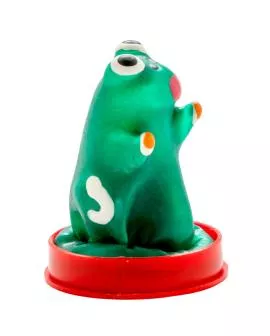 Condomerie - Handbemalte Neuheitskondome Froschmodell 1