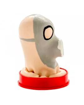 CONDOMERIE - HANDBEMALTE NEUHEIT KONDOME GASMASKE