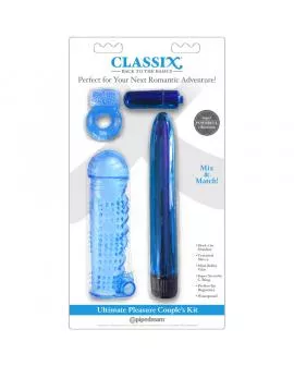 CLASSIX - ULTIMATE PLEASURE COUPLES KIT AZUL