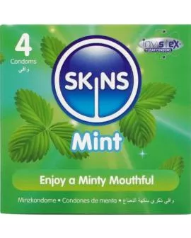 Skins Mint Premium Kondome - 4er Packung