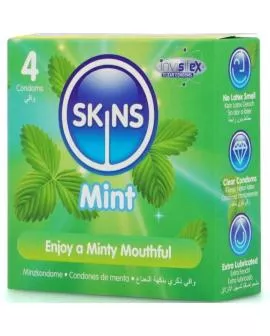 Skins Mint Premium Kondome - 4er Packung