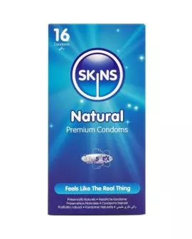 SKINS Natürliche Premium-Kondome - Packung 16
