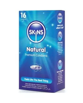 SKINS Natürliche Premium-Kondome - Packung 16