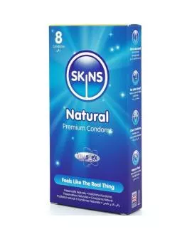 SKINS Natürliche Premium-Kondome - Packung 8