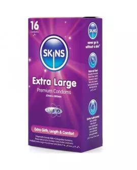 SKINS - EXTRA GROSSE PREMIUM-KONDOME PACKUNG 16