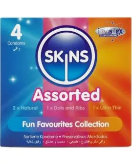 SKINS - Sortierte Premium-Kondome 4er-Pack