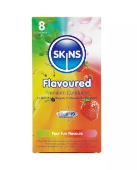 SKINS Premium Kondome Geschmacksrichtungen - 8er Pack
