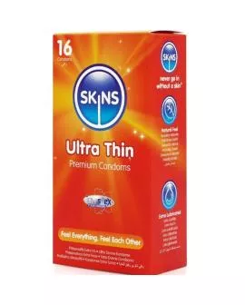 SKINS Ultradünne Premium Kondome - Packung 16 Stück