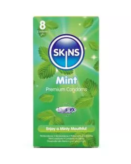 SKINS Mint Premium Kondome - Packung 8 Stück