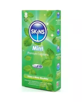 SKINS Mint Premium Kondome - Packung 8 Stück