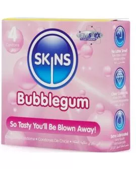 SKINS Bubblegum Premium-Kondome - Packung 4