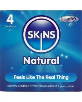 SKINS - NATÜRLICHE PREMIUM-KONDOME PACKUNG 4