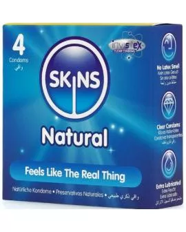 SKINS - NATÜRLICHE PREMIUM-KONDOME PACKUNG 4