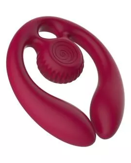 SNAIL VIBE - GIZI DUO PAARSTIMULATOR FERNBEDIENUNG BURGUND